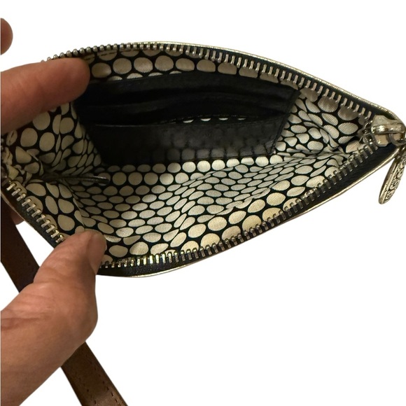 Brighton Gold Wristlet with Red Floral Accent - Picture 12 of 12